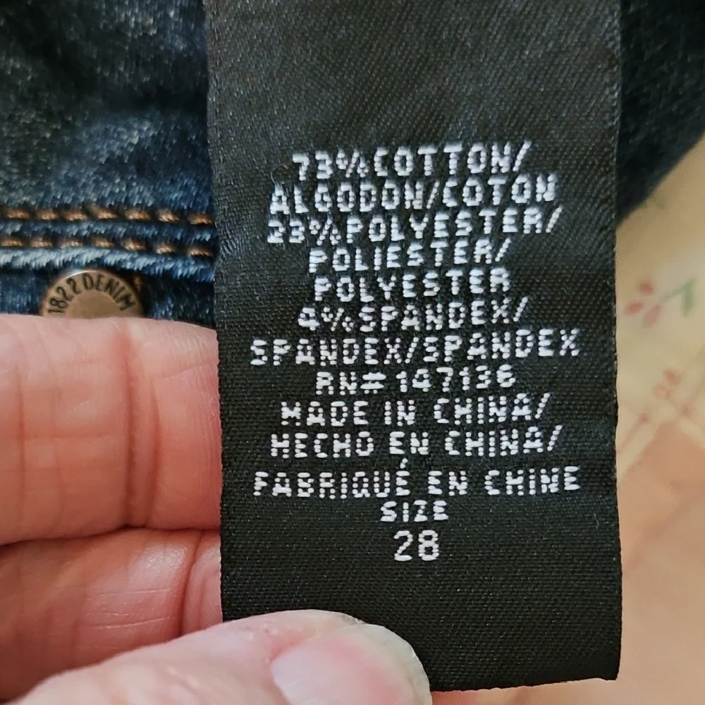 1822 'Butter' Denim  Dark Wash Skinny Jeggings - Size 28 - Picture 4 of 8